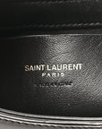 Patent Calfskin Le 5 A 7 Mini Hobo Black