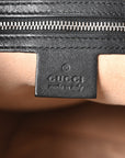 Calfskin Web Stripe Medium Dionysus Hobo Black