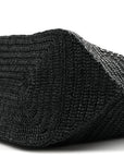 Raffia Monogram Le 5 A 7 Medium Tote Black