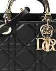Calfskin Cannage Small The Lady 95.22 Black