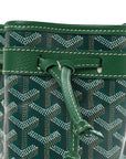 Goyardine Petit Flot Bucket Bag PM Green