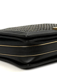 Braided Sheepskin Large Boy Reverso Flap Black