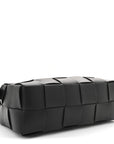 Lambskin Maxi Intrecciato Brick Cassette Bag Black