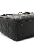 Ultra Matte Calfskin Cannage Small My ABCD1OR Lady D1OR Black