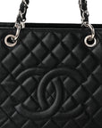 Caviar Quilted XL Grand Shopping Tote GST Black