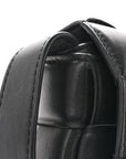 Nappa Maxi Intreccio Small Padded Cassette Crossbody Bag Black