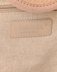 Mixed Fibers Medium Deauville Tote Beige