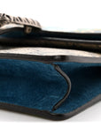 GG Supreme Monogram Blooms Mini Dionysus Shoulder Bag Beige Navy Vintage Blue