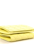 Nappa Intrecciato Trifold Wallet Ice Cream