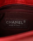 Glazed Calfskin Quilted Small Coco Boy Flap Red