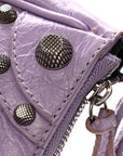 Agneau Arena Le Cagole Mini Purse With Chain Lilac