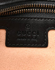 Calfskin Matelasse Small GG Marmont Shoulder Bag Black