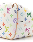 LV x TM Monogram Multicolor Neverfull MM White