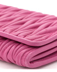 Nappa Matelasse Wallet On Chain Fuxia