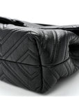 Soft Calfskin Matelasse Medium GG Marmont Shoulder Bag Black