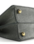 Stingray Shiny Nappa Petite Peekaboo I SEE U Satchel Verde Inglese