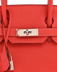 Togo Birkin 30 Rouge Pivoine