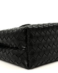 Nappa Intrecciato Medium Andiamo Shoulder Bag Black