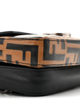 Vitello Dolce F is FNDI FF Embossed Micro Double Baguette Tobacco Black