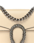 Textured Calfskin Crystal Mini Dionysus Shoulder Bag Mystic White
