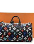 Monogram Eclipse LV Graffiti Keepall Bandouliere 50 Multicolor