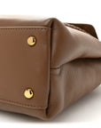 Silky Calfskin Small Ciao Ciao Nocciola