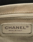 Washed Lambskin Quilted Medium Chain Around Messenger Black