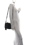 Calfskin Matelasse Monogram Monochrome Lou Camera Bag Black