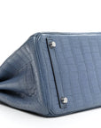 Matte Porosus Crocodile Birkin 30 Bleu Brighton
