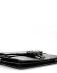 Pebbled Calfskin Small Dionysus Shoulder Bag Black