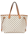 Damier Azur Neo Neverfull MM Rose Ballerine
