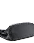 Calfskin Y Quilted Monogram Medium Loulou Chain Satchel Storm