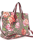 Soft GG Supreme Monogram Blooms Medium Crossbody Tote Beige Multicolor Dry Rose