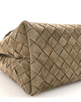 Suede Intrecciato Small Andiamo Shoulder Bag Cypress