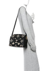 Empreinte Monogram Giant Speedy Bandouliere 25 Black Beige