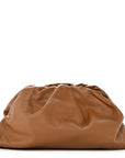 Smooth Butter Calf The Pouch Oversized Clutch Cammello