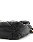 Lambskin Quilted Medium CHNL 19 Flap Black