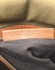 Canvas Vitello King FF Embroidered Baguette Amazzonia Cuoio