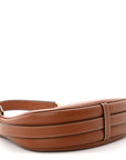 Smooth Calfskin Medium Strap Ava Shoulder Bag Tan