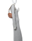 Calfskin Jacquard Mini Gate Dual Bag Tan