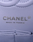 Caviar Quilted Small Double Flap Light Purple