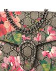 GG Supreme Monogram Blooms Mini Dionysus Chain Wallet Beige Multicolor Dry Rose