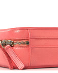 Caviar Quilted Small CC Filigree Vanity Case Pink