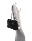 Lambskin Cannage Large Lady D1OR Black
