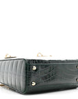 Alligator Crystal Mini Lady D1OR Dark Green