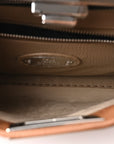 Cuoio Romano Selleria Bi-Color Medium Peekaboo Iconic Satchel Mou Deserto