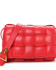 Nappa Maxi Intreccio Padded Cassette Crossbody Bag Firework