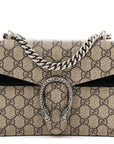 GG Supreme Monogram Mini Dionysus Shoulder Bag Black