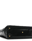 Lambskin Cannage Large Lady D1OR Black