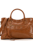 Agneau Arena Gold Hardware Medium Le City Camel